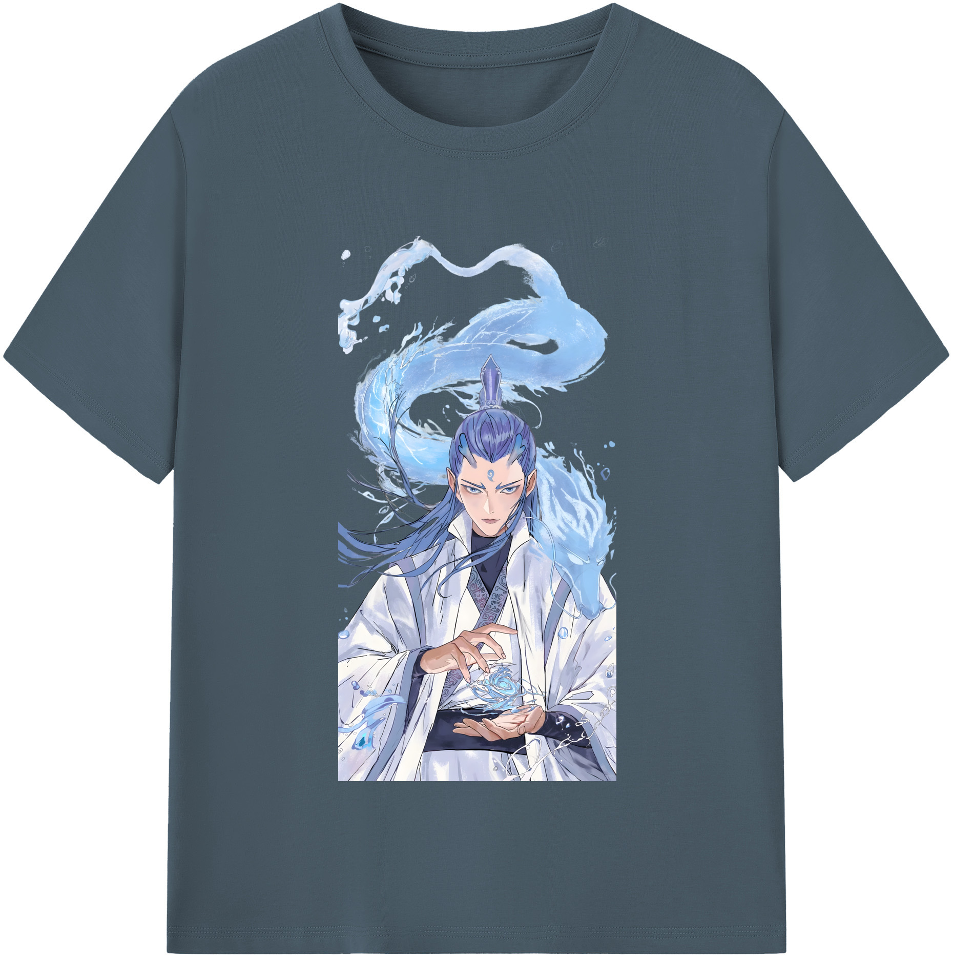 （画像用） Ne Zha 2 ナタ 魔童の大暴れ 綿100％半袖Tシャツ（フロントプリント）